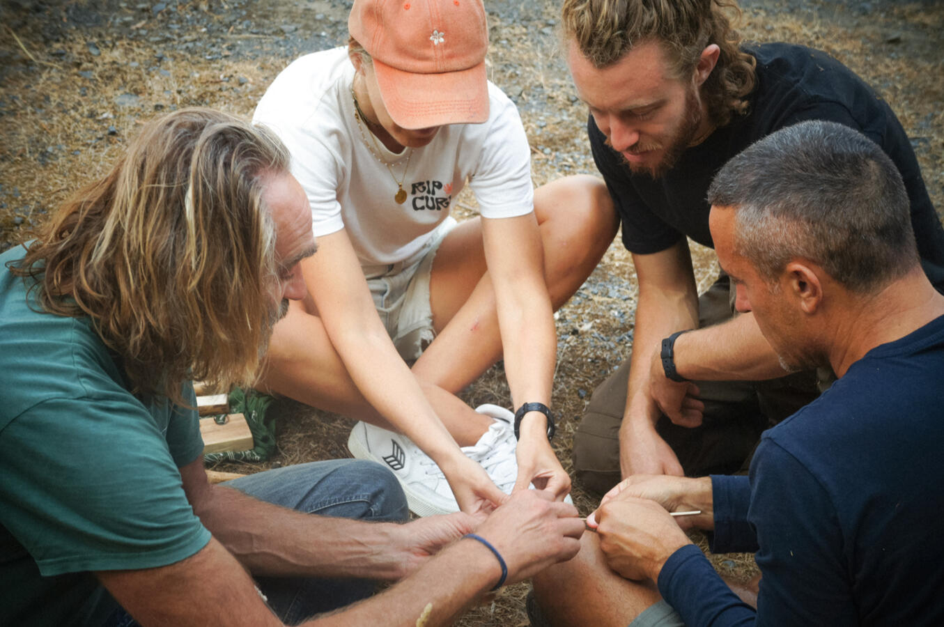 Wilderness Skills Community Day adults learning in nature